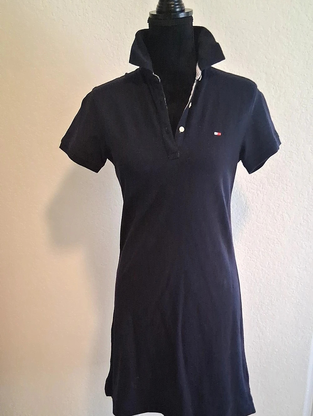 Tommy Hilfiger Polo Mini Dress in Blue Size Small
